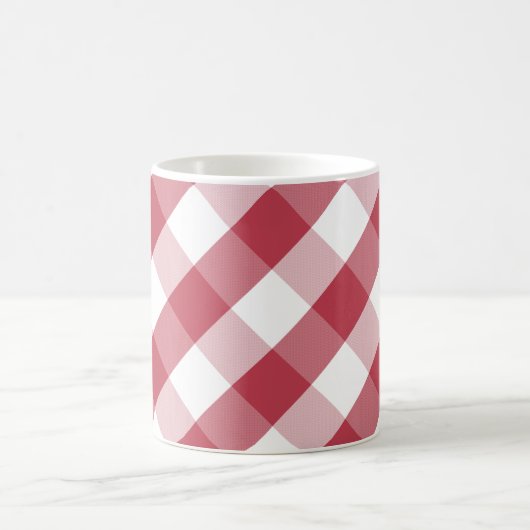 Red White Buffalo Check Coffee Mok (Center)