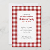 Red White Buffalo met kerstfeest Kaart (Voorkant)