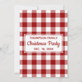 Red White Buffalo met kerstfeest Kaart (Achterkant)