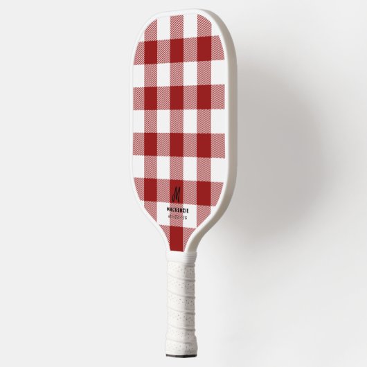Red White Buffalo Pset Monogrammed Pickleball Paddle (Links)