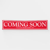 Red White Business Binnenkort beschikbaar websiteb Spandoek (Horizontaal)