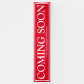 Red White Business Binnenkort beschikbaar websiteb Spandoek (Verticaal)