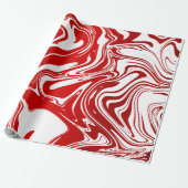 Red White Candy Cane kerstae kerstcadeaubonade Cadeaupapier (Uitgerold)