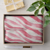 Red White Candy Cane Stripes Christmas Tissuepapier (Geschenk)