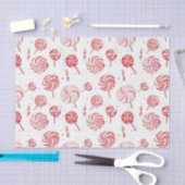 Red White Candy Cane Treats Christmas Tissuepapier (Craft)