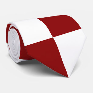 Red White Checker Stropdas