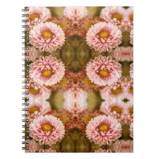 Red White China Aster Notitieboek (Voorkant)