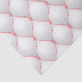 RED & WHITE CHRISTMAS TUFTED PATTERN TISSUEPAPIER (Detail)