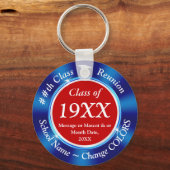 Red White Class Reunion Favors, op maat gemaakt Sleutelhanger (Voorkant)