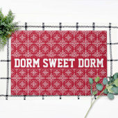 Red White College Cool Fun Dorm School Home Deurmat