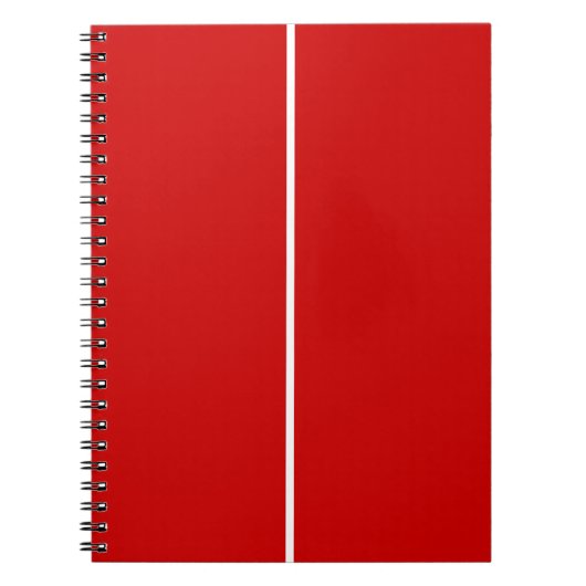 Red & White CUSTOM University Notitieboek (Voorkant)