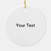 Red White Dot Black Trim Photo Lijst Keramisch Ornament (Achterkant)