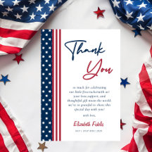 Red White & Due 4 juli Baby shower