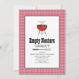 Red White Empty Nesters Cookout Barbecue Kaart
