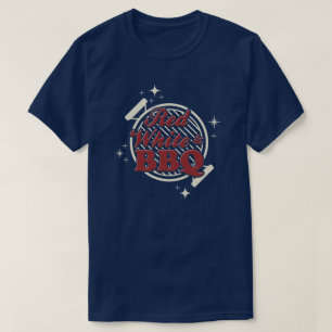 Red White en BBQ Family Reunion Back T-shirt