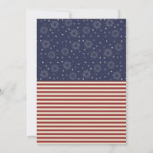 Red White en BBQ Punny 4 juli Family Reunion Kaart (Achterkant)