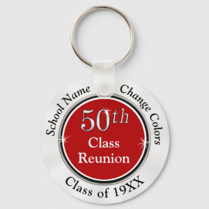 Red White en Black, 50th Class Reunion Souvenirs Sleutelhanger
