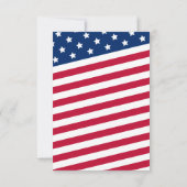 Red White en Blue, 4 juli, partijuitnodiging Kaart (Achterkant)