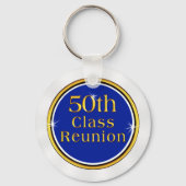 Red White en Blue 50-jaars Reunion Souvenirs Sleutelhanger (Achterkant)
