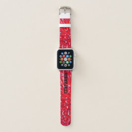 Red White en Blue Abstract, op maat gemaakt met na Apple Horlogebandje