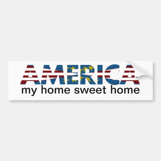 Red White en Blue America Bumpersticker (Voorkant)