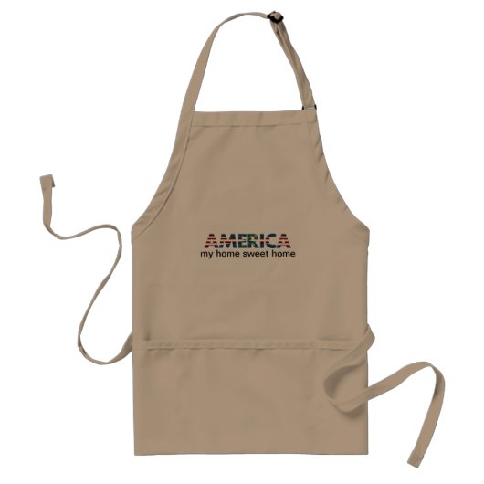Red White en Blue America Standaard Schort (Voorkant)