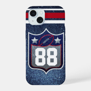 Red White en Blue American Football Team Sports iPhone 15 Case
