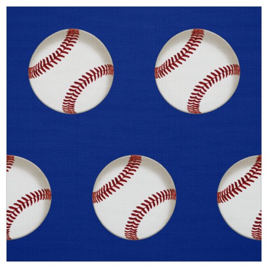 Red White en Blue Baseball Fabric van de Yard Stof (Swatch)