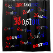 Red, White en Blue Boston Douchegordijn (Voorkant)