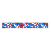 Red White en Blue Camo Grosgrain Lint (Voorkant)