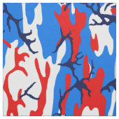 Red White en Blue Camo Stof (Swatch)