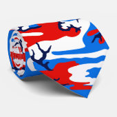 Red White en Blue Camo Stropdas (Opgerold)