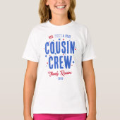 Red White en Blue Cousin Crew 4 juli T-shirt (Voorkant)
