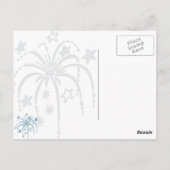 Red White en Blue Fireworks, 4 juli Briefkaarten (Achterkant)