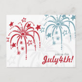 Red White en Blue Fireworks, 4 juli Briefkaarten (Voorkant)