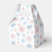Red White en Blue Fireworks Summer Wedding Bedankdoosjes (Achterkant)