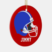 Red, White en Blue Football Helmet Ornament (Rechts)