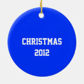 Red, White en Blue Football Helmet Ornament (Achterkant)