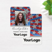 Red White en Blue Glitter Elected USA Visitekaartje (Bureau)