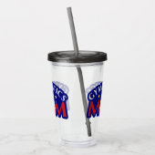 Red White en Blue Gymnastics Mam Acryl Drinkbeker (Links)