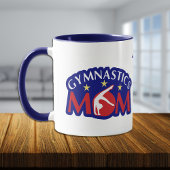 Red White en Blue Gymnastics Mam Personalized Mok