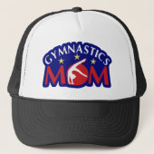 Red White en Blue Gymnastics Mam Trucker Pet (Voorkant)