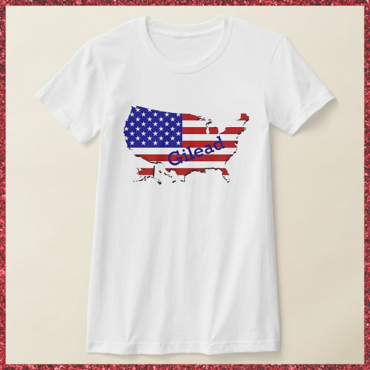 Red White en Blue Handmaiden USA T-shirt