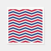 Red White en Blue Napkins Servetten (Voorkant)