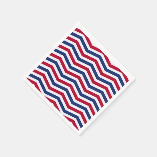 Red White en Blue Napkins Servetten (Hoek)
