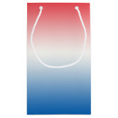 Red White en Blue Ombre Klein Cadeauzakje (Achterkant)