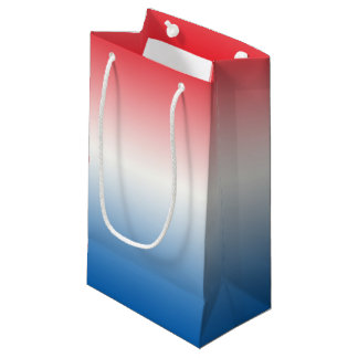 Red White en Blue Ombre Klein Cadeauzakje