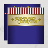 Red White en Blue op 4 juli Kaart (Voorkant / Achterkant)