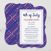 Red White en Blue op 4 juli Kaart (Voorkant / Achterkant)