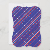 Red White en Blue op 4 juli Kaart (Achterkant)